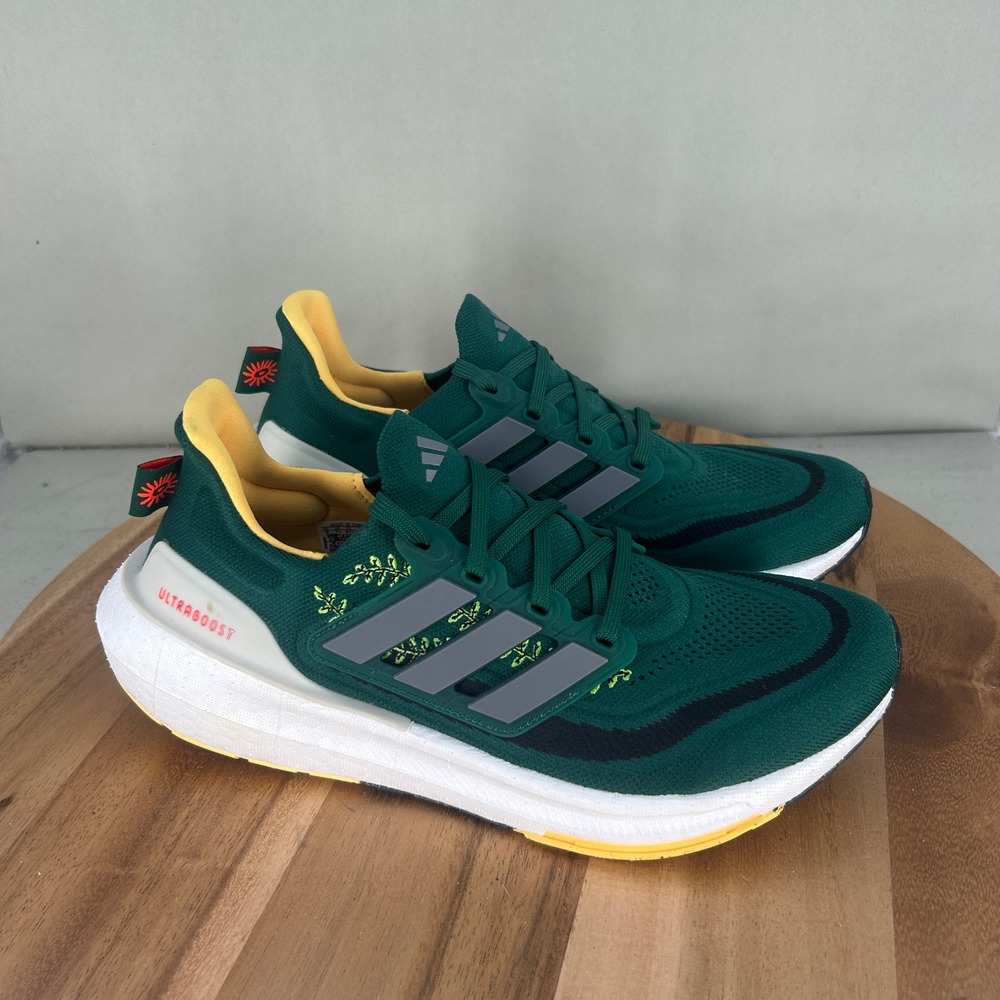 Adidas Ultraboost Light 'Earth Day' Running Shoes Dark Green Yellow IE5831 Men 9